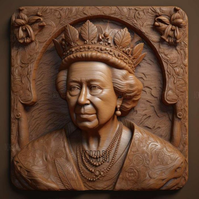 queen elizabeth 4 stl model for CNC